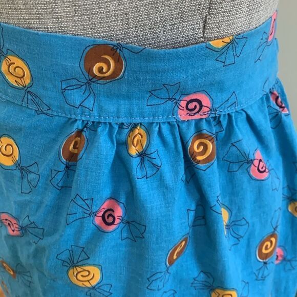 Vintage Handmade Half Apron Wrapped Candy Pattern - Picture 6 of 17